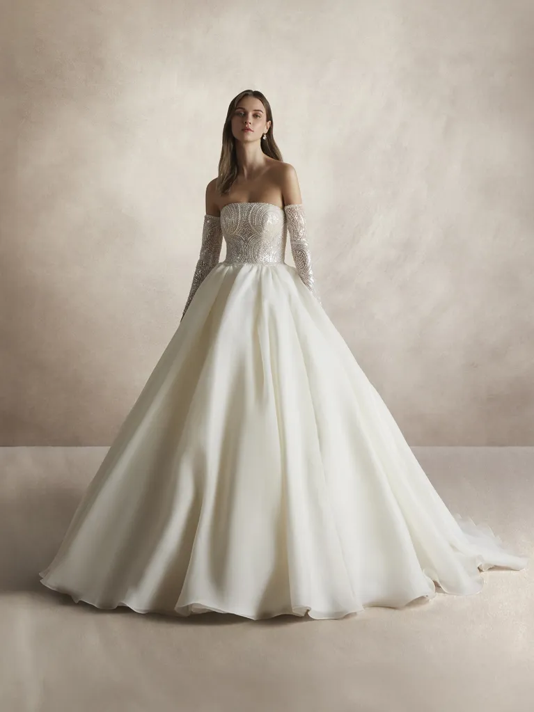 Abito da sposa principessa Nicole Couture con scollatura a cuore - Ehsan